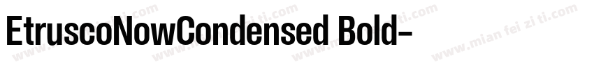 EtruscoNowCondensed Bold字体转换